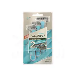 خود تراش دربی مدل samurai بسته 6 عددی