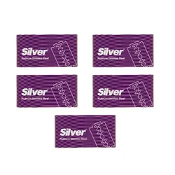 تیغ یدک سیلور مدل Double Edge مجموعه 5 عددی