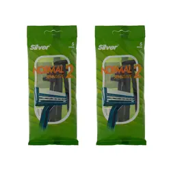 خود تراش سیلور مدل Normal 2 Sensitive مجموعه 2 عددی