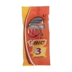 خودتراش بیک مدل Sensitive بسته 4 عددی                             Bic Sensitive Razor Pack of 4