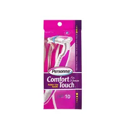 خود تراش پرسونا مدل کامفورت تاچ بسته 10 عددی