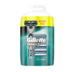 خود تراش و سری یدک ژیلت مدل mach 3 مجموعه 5 عددی