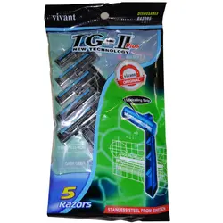 خود تراش مردانه ویوانت مدل TG-II PLUS بسته 5 عددی