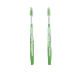 مسواک آکوا فرش مدل Clean And Flex با برس متوسط بسته 2 عددی