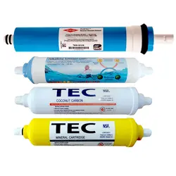 فیلتر تصفیه آب خانگی تک مدل FT-404 مجموعه 4 عددی