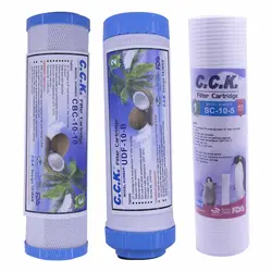 فیلتر دستگاه تصفیه آب خانگی سی سی  کا مدل OK-Filter Pack بسته 3 عددی