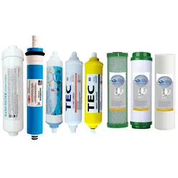 فیلتر دستگاه تصفیه کننده آب مدل FTN-8N مجموعه  8 عددی