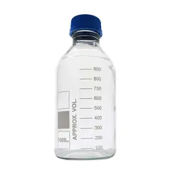 بطری آزمیشگاهی مدل Approx ظرفیت 1000 میلی لیتر                             Lab Blue Cap Bottle 1000 Ml