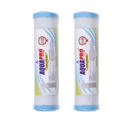 فیلتر دستگاه تصفیه کننده آب خانگی آکوا پرو مدل cto-10-10 مجموعه 2 عددی