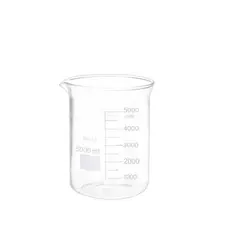 بشر آزمایشگاه مدل beaker ظرفیت 5000 میلی لیتر