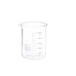 بشر آزمایشگاه مدل beaker ظرفیت 2000 میلی لیتر