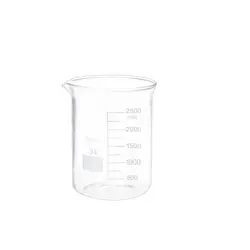 بشر آزمایشگاه مدل beaker ظرفیت 3000 میلی لیتر