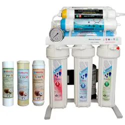دستگاه تصفیه کننده آب اولترا تک مدل Water Softener-UT1800 به همراه فیلتر دستگاه تصفیه کننده آب بسته 3 عددی
