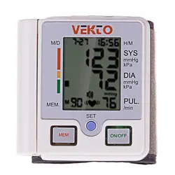 فشارسنج دیجیتال مچی وکتو مدل VT-800B8S به همراه ترمومتر دیجیتال                             Vekto VT-800B8S Automatic Digital Blood Pressure Monitor