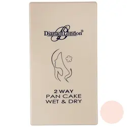 پنکیک دایانا آف لاندن سری 2Way Pan Cake Wet and Dry مدل Delicate Rose شماره 111                             Diana of London 2Way Pan Cake Wet and Dry Delicate Rose Powder 111