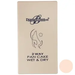 پنکیک دایانا آف لاندن سری 2Way Pan Cake Wet and Dry مدل Soft Peach شماره 113                             Diana of London 2Way Pan Cake Wet and Dry Soft Peach Powder 113