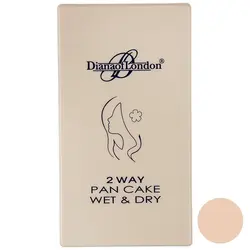 پنکیک دایانا آف لاندن سری 2Way Pan Cake Wet and Dry مدل Ginger Honey شماره 115                             Diana of London 2Way Pan Cake Wet and Dry Ginger Honey Powder 115