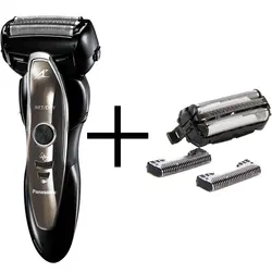 ماشین اصلاح صورت پاناسونیک سری لمدش مدل ES-ST25 به همراه تیغ و شبکه پاناسونیک مدل 9013 PC                             Panasonic Lamdash ES-ST25 Shaver With Panasonic 9013 PC Foil And Cutter