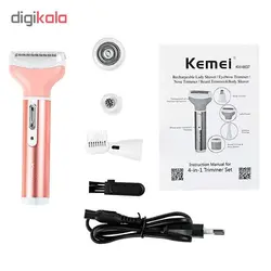 ماشین اصلاح موی بدن و صورت بانوان کیمی مدل KM-6637                             kemei KM-6637 Lady Shaver