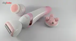 ست ماشین اصلاح بدن ماساژور و برس پاکسازی صورت روزیا مدل HB6008