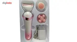 ست ماشین اصلاح بدن ماساژور و برس پاکسازی صورت روزیا مدل HB6008