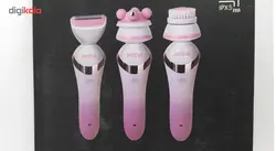 ست ماشین اصلاح بدن ماساژور و برس پاکسازی صورت روزیا مدل HB6008