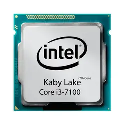 پردازنده اینتل مدل  i3 7100 KabyLake بدون باکس