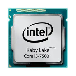 پردازنده اینتل مدل Core i5 7500 KabyLake بدون باکس | فروشگاه اینترنتی قطعات کامپیوتر | سامان پی‌سی