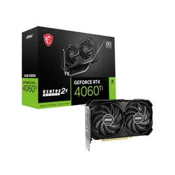 کارت گرافیک ام اس ای مدل GeForce RTX 4060 Ti VENTUS 2X BLACK 16G OC