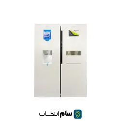 یخچال فریزر دوقلو هیمالیا مدل آلفا پلاس (سفید متالیک)