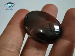 عقیق جزع سیاه درشت کلکسیونی 14.2 گرم