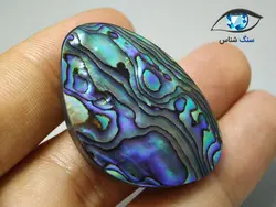 صدف آبالون رنگین کمانی درشت 16.4 گرم