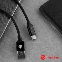 کابل فست شارژ USB به USB-C پرووان مدل PCC150 PD01 به طول ۱ متر
