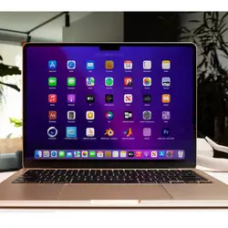 لپ تاپ 13.6 اینچی اپل مدل 2022 MacBook Air MLY13 M2 256GB SSD