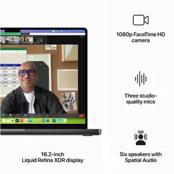 لپ تاپ اپل 14 اینچ 1 ترابایت مدل Macbook Pro MRX53 M3 Max 2023