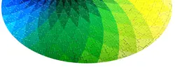پازل 1000 تکه طرح رنگارنگ مدل دایره