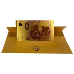 اسکناس صفر یورو- روکش آب طلا