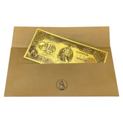 اسکناس یادبود 1000 روکش آب طلا