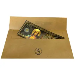 اسکناس 100 دلار آمریکا طرح مسیح روکش آب طلا