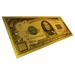 اسکناس 1000 دلار آمریکا روکش آب طلا