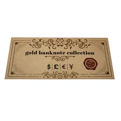 اسکناس 1000 دلار آمریکا روکش آب طلا