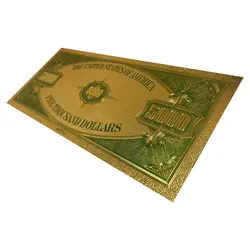 اسکناس 5000 دلار آمریکا روکش آب طلا