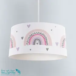لوستر اتاق کودک طرح رنگین کمان صورتی کد A2728