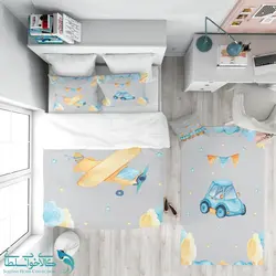 روتختی طرح هواپیما سایز یکنفره کد A2731