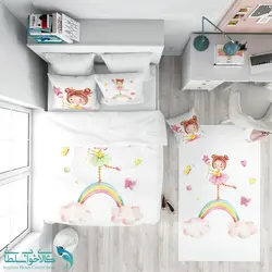 روتختی طرح دختر رنگین کمان سایز یکنفره کد A2748
