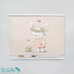 پرده شید اتاق کودک طرح خرگوش وچولو کد A2744
