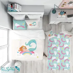 روتختی طرح پری دریایی کوچولو سایز یکنفره کد A2829