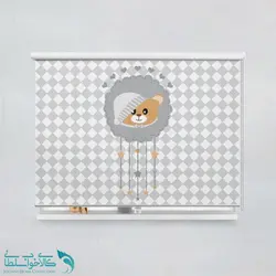 پرده شید اتاق کودک طرح تدی کوچولو کد A2786