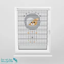 پرده زبرا اتاق کودک طرح تدی وچولو کد A2786