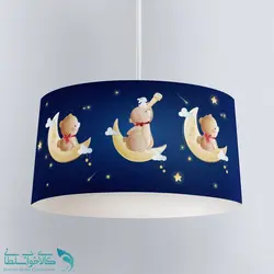 لوستر اتاق کودک طرح ماه و ستاره کد A2784